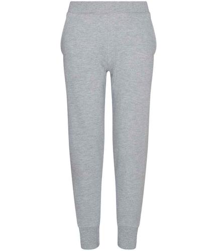 AWDis Kids Tapered Track Pants - Heather grey - 12-13